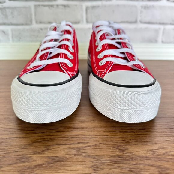 ⭐Converse Chuck Taylor Lift Platform Low Sz 5 Men's Shoes Sneakers Red A14905C - Picture 3 of 10